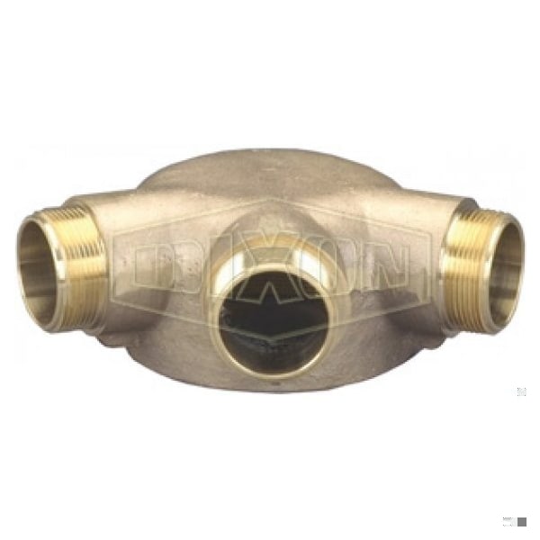 The Right Connection 26-297 3-Way Roof Connection Bottom Outlet, 6 x 3 2-1/2 in, FNPT x MNST, Cast